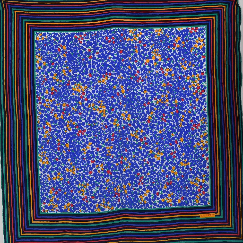 Givenchy Silk Scarf with Abstract Dot Pattern